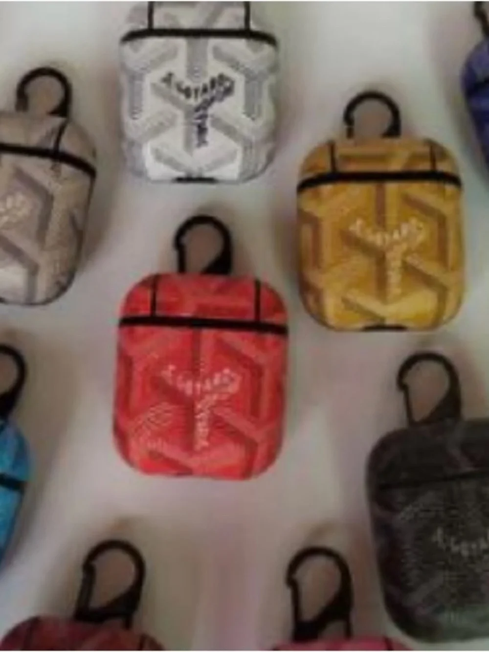 Goyard Mustard Chevron AirPods Case